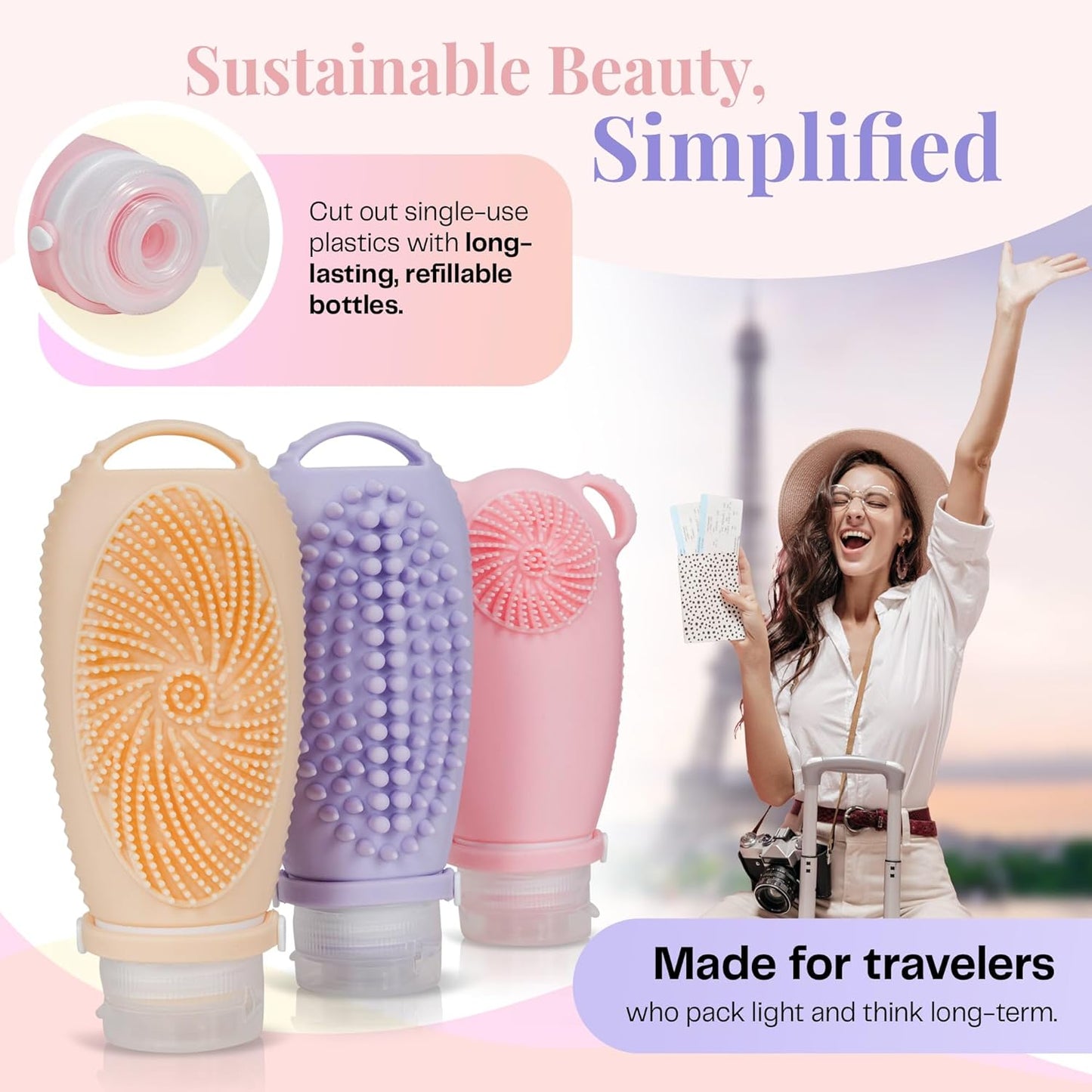 Sumina™ Premium Silicone Travel Bottles