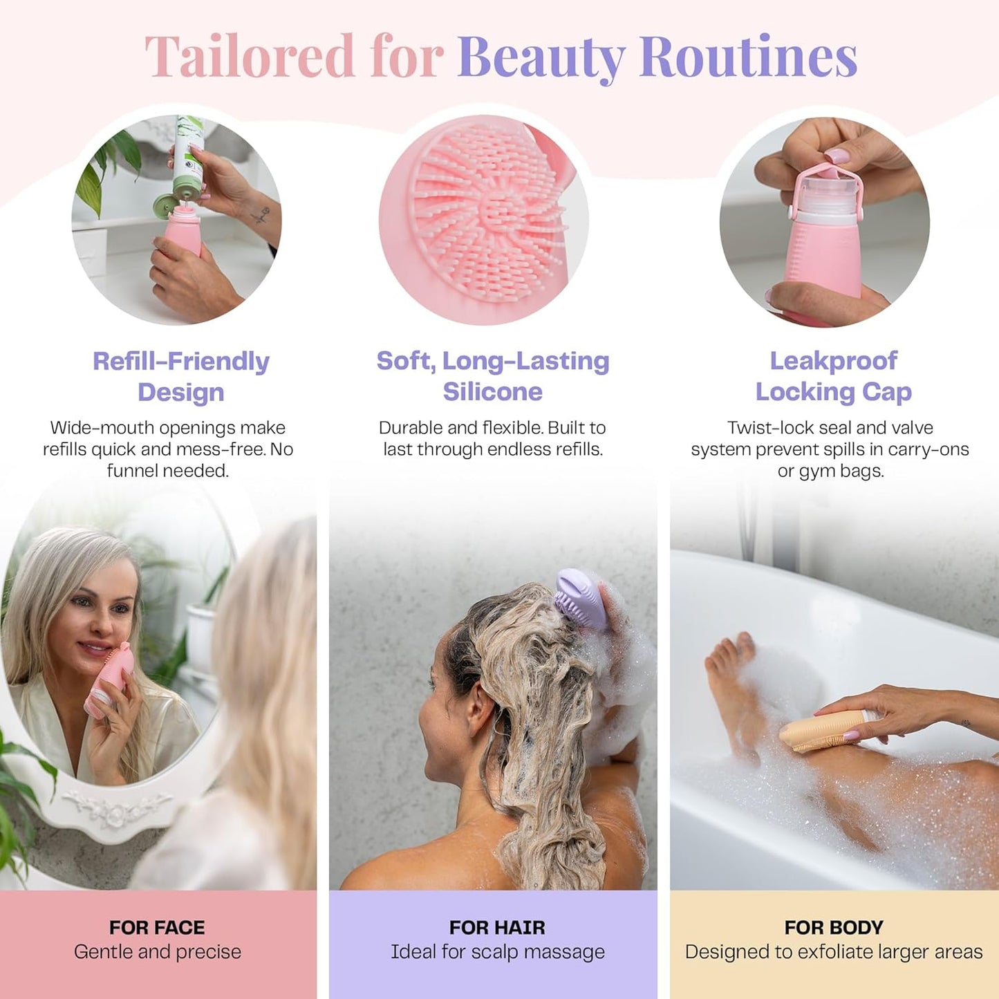Sumina™ Premium Silicone Travel Bottles