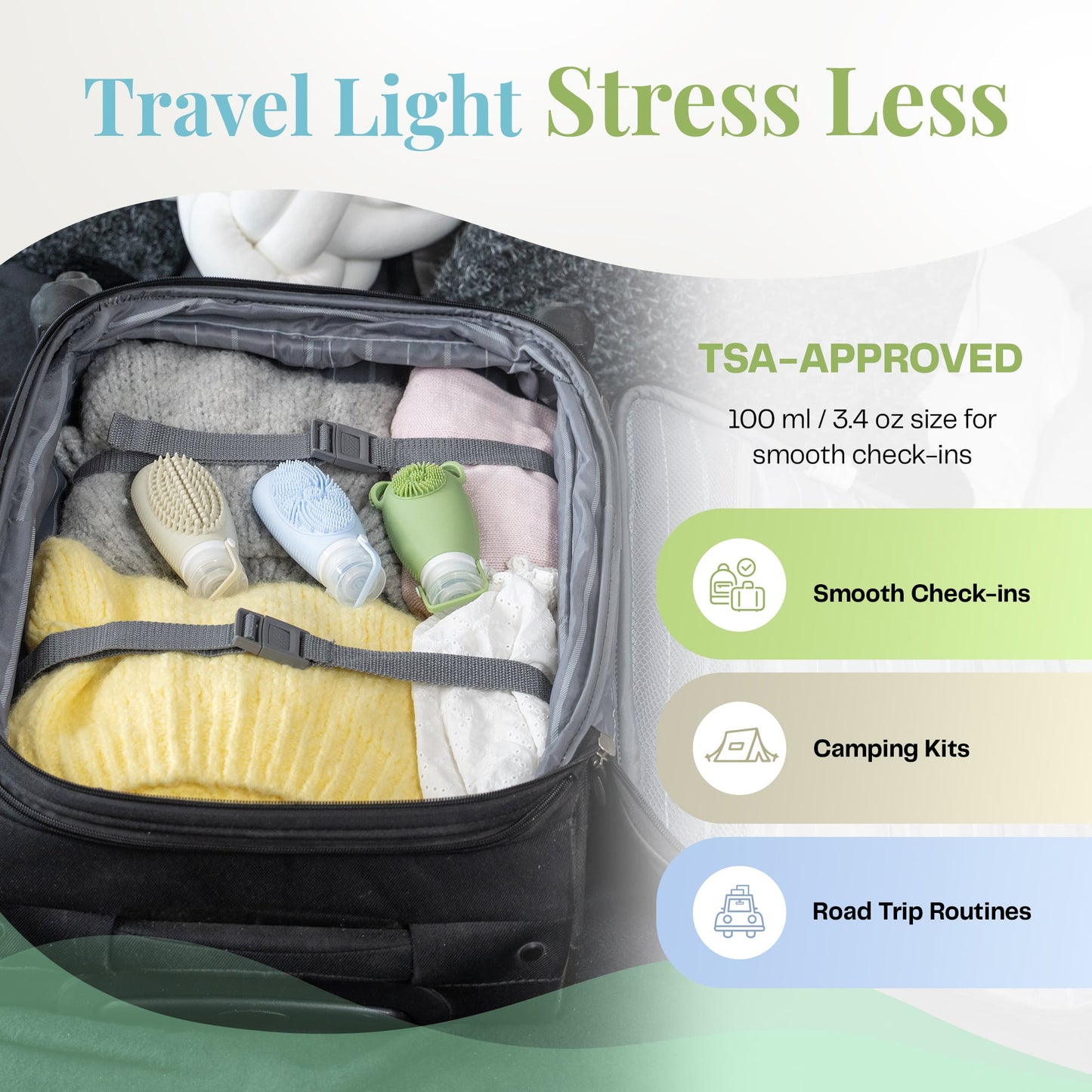 Sumina™ Premium Silicone Travel Bottles